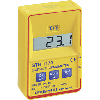 Greisinger GTH 1170 Temp-Messgerät) και αισθητήρες Κ για χρήση με το ψηφιακό θερμόμετρο (VOLTCRAFT TP-202 Thermoelement